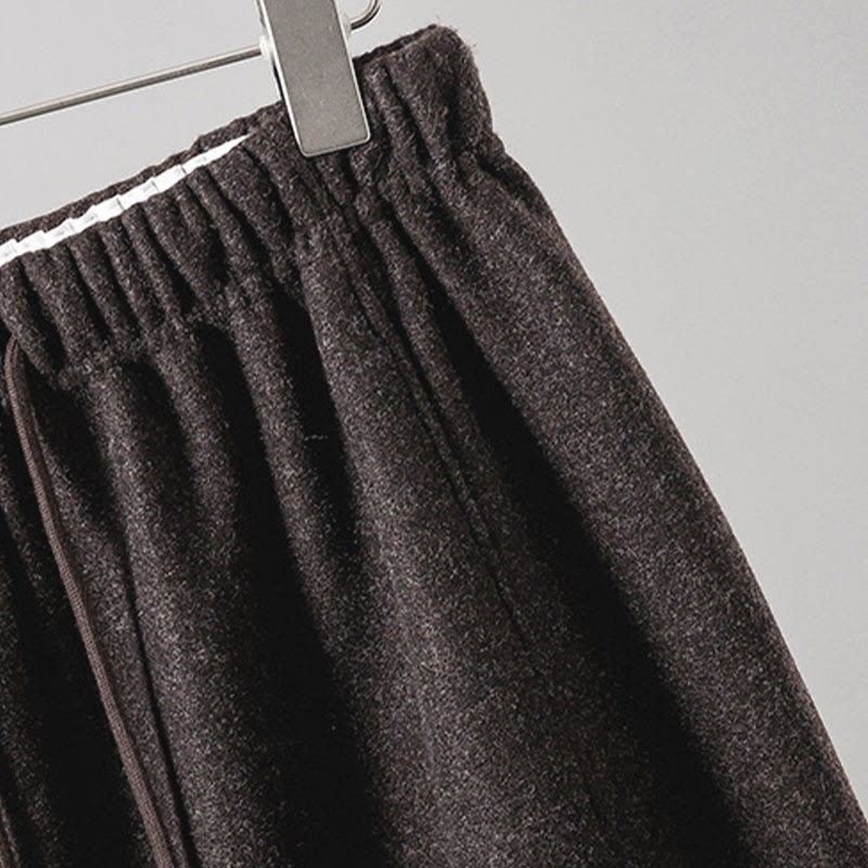 Pantalones gruesos de algodón con cordones y bolsillos para mujer con diseño de Buddha Stones - image 17