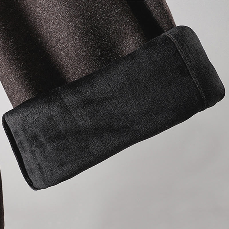 Pantalones gruesos de algodón con cordones y bolsillos para mujer con diseño de Buddha Stones - image 19