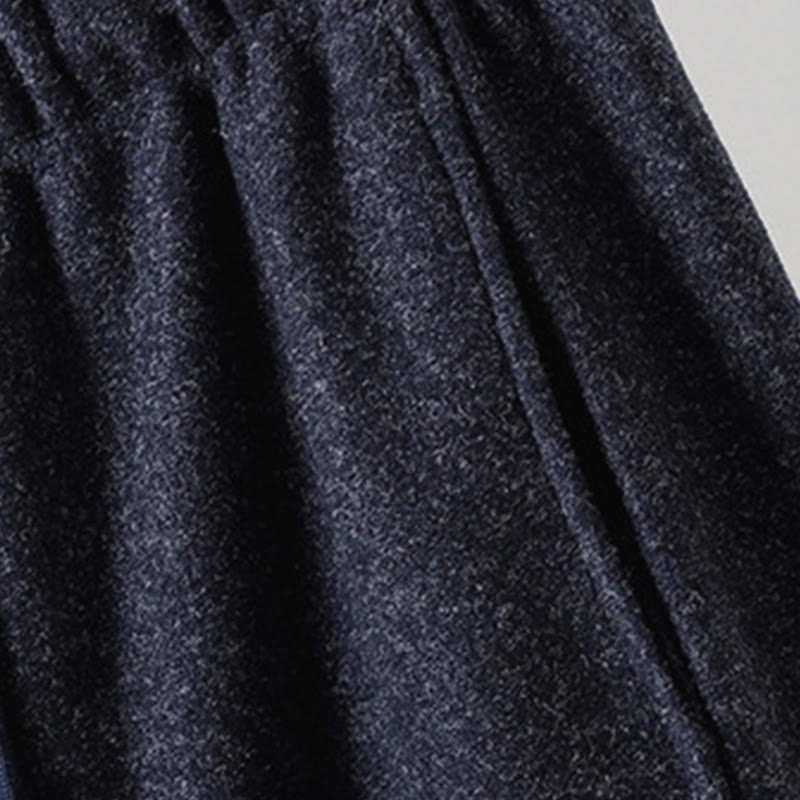 Pantalones gruesos de algodón con cordones y bolsillos para mujer con diseño de Buddha Stones - image 12