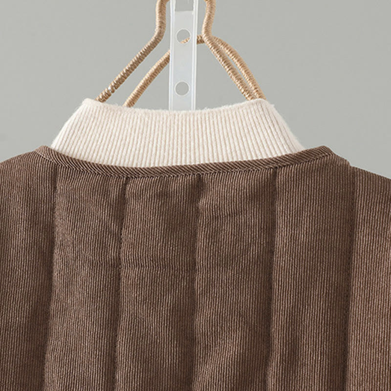 Chaqueta de algodón de manga larga para mujer con botones de rana y diseño sencillo de Buddha Stones - image 8