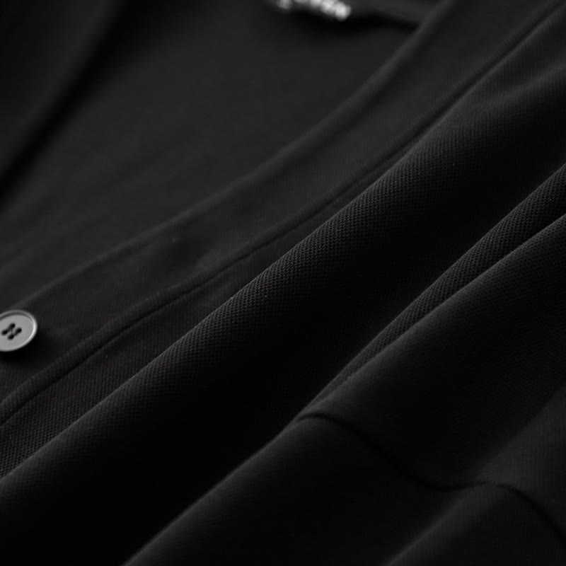 Chaqueta de algodón de manga larga para mujer con botones lisos Buddha Stones - image 13