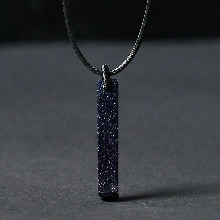 Colgante de collar con transformación de obsidiana negra y arenisca azul de Buddha Stones - Arenisca azul - image 6