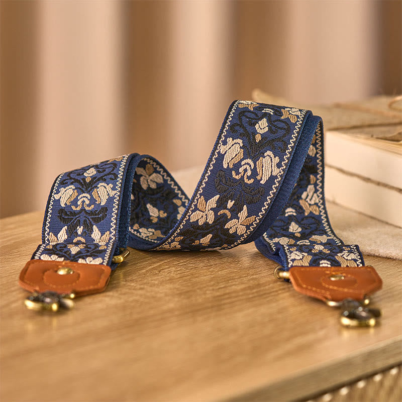 Correas de repuesto para bolsos de mano ajustables con bordado geométrico de flores y Buddha Stones - image 7