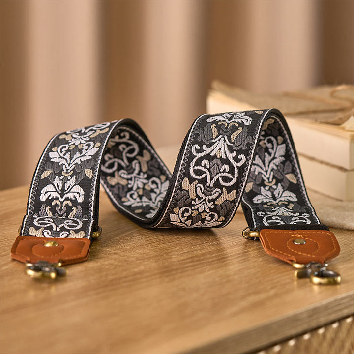 Correas de repuesto para bolsos de mano ajustables con bordado geométrico de flores y Buddha Stones - image 27