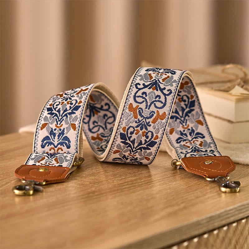 Correas de repuesto para bolsos de mano ajustables con bordado geométrico de flores y Buddha Stones - image 22