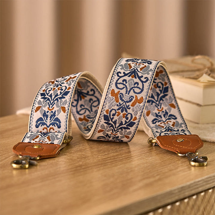 Correas de repuesto para bolsos de mano ajustables con bordado geométrico de flores y Buddha Stones - image 22