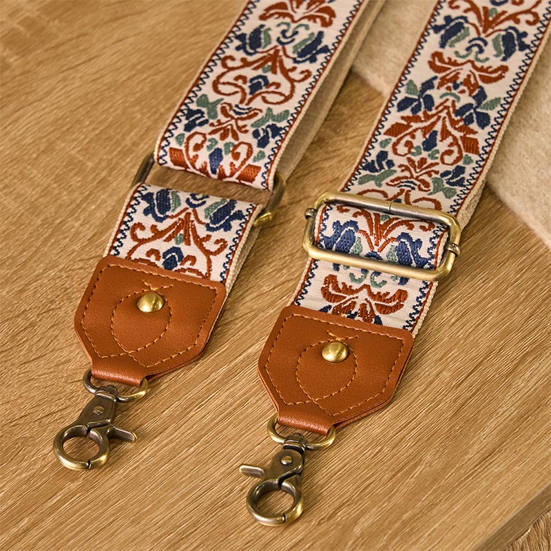 Correas de repuesto para bolsos de mano ajustables con bordado geométrico de flores y Buddha Stones - image 19