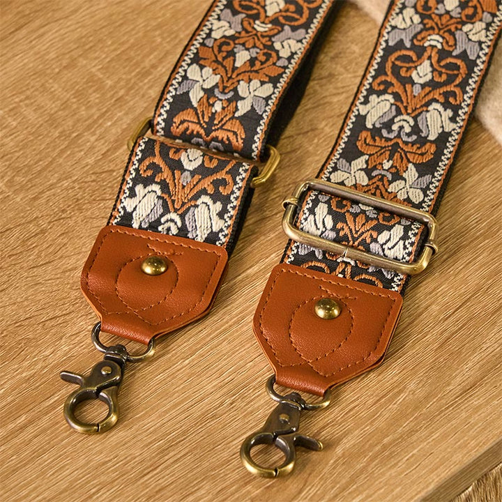 Correas de repuesto para bolsos de mano ajustables con bordado geométrico de flores y Buddha Stones - image 3