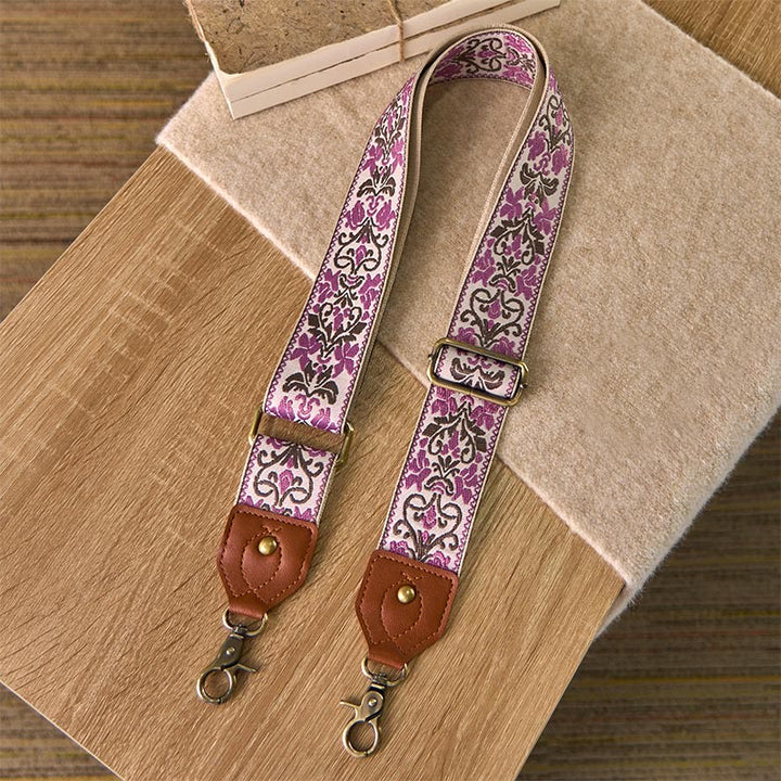 Correas de repuesto para bolsos de mano ajustables con bordado geométrico de flores y Buddha Stones - image 11