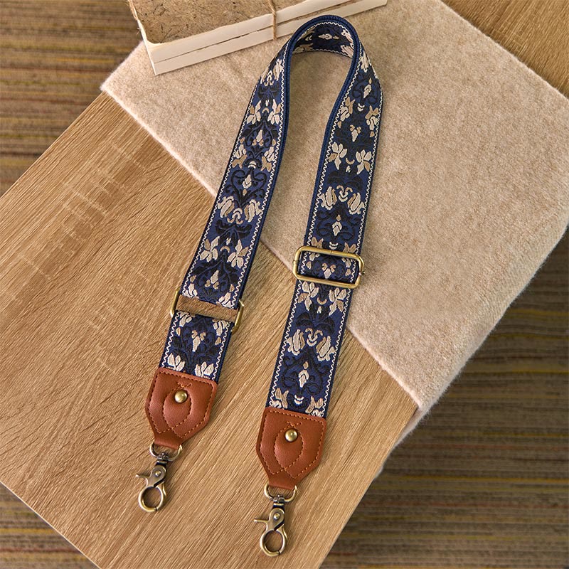 Correas de repuesto para bolsos de mano ajustables con bordado geométrico de flores y Buddha Stones - image 6