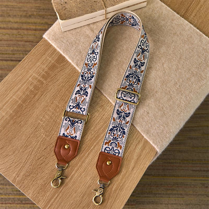 Correas de repuesto para bolsos de mano ajustables con bordado geométrico de flores y Buddha Stones - image 21