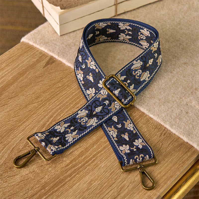 Correas de repuesto para bolsos, bandoleras, ... - Azul acero - 75-135 cm x 5 cm - image 5