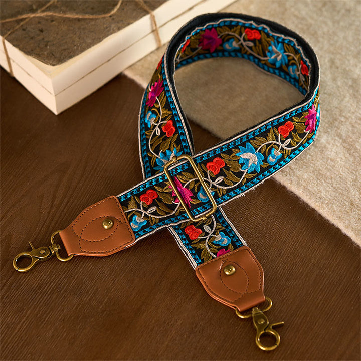 Correas de repuesto para bolsos, bandoleras, ... - Negro Azul - 75-135 cm x 5 cm - image 0