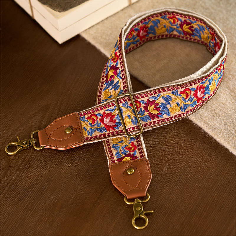 Correas de repuesto para bolsos, bandoleras, ... - Amarillo marrón - 75-135 cm x 5 cm - image 8