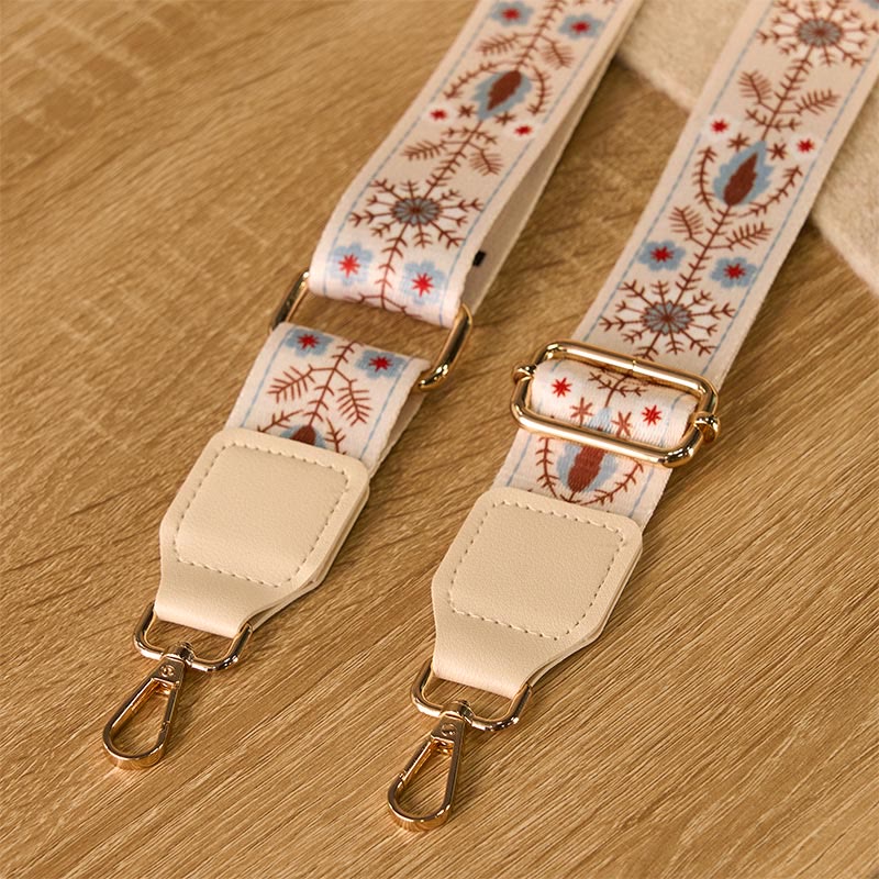 Correas de repuesto ajustables para bolsos, bandoleras y bolsos de mano con diseño de flores bohemias y Buddha Stones - image 3