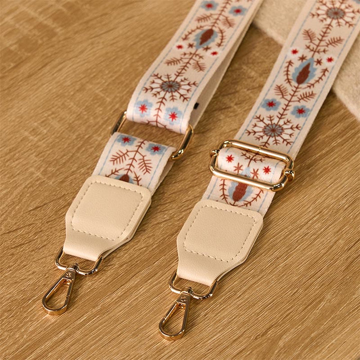 Correas de repuesto ajustables para bolsos, bandoleras y bolsos de mano con diseño de flores bohemias y Buddha Stones - image 3