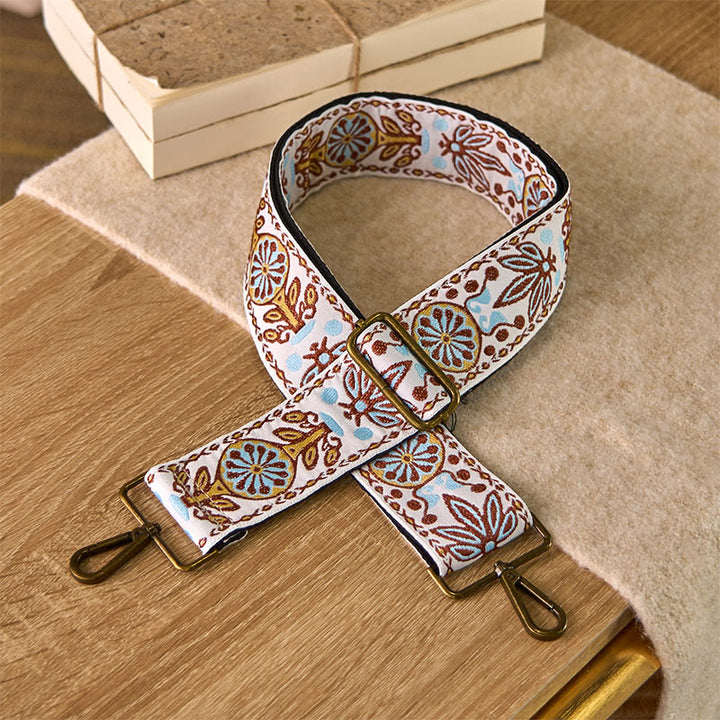 Correas de repuesto para bolsos de mano ajustables con diseño geométrico de hojas de arce y flores de Buddha Stones bohemio, para bandolera - image 3