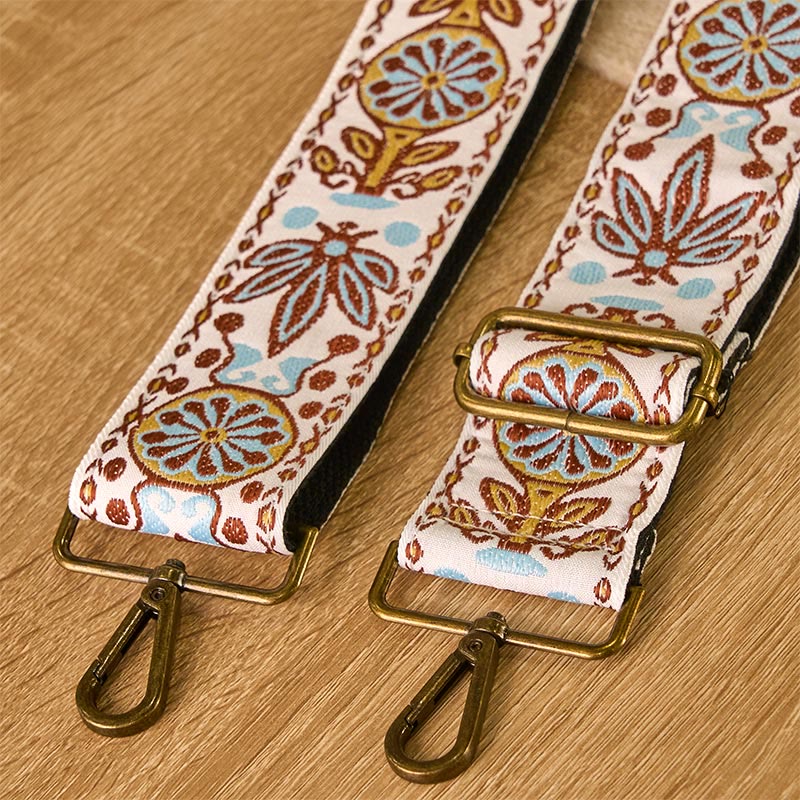Correas de repuesto para bolsos de mano ajustables con diseño geométrico de hojas de arce y flores de Buddha Stones bohemio, para bandolera - image 2
