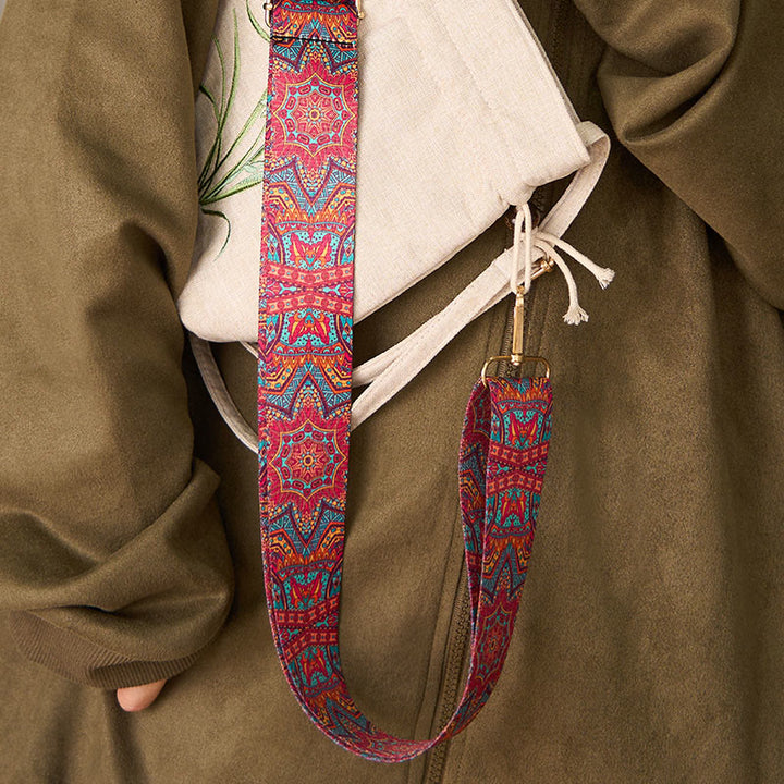 Correas de repuesto para bolsos, bandoleras y bolsos, con diseño geométrico de mandala roja bohemio y Buddha Stones. - image 6