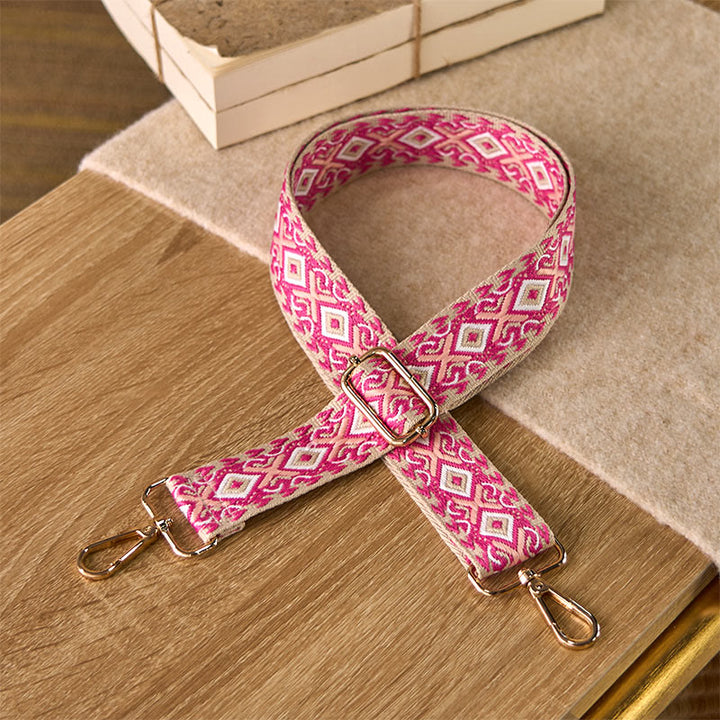 Buddha Stones de repuesto para bolsos de mano ajustables, bandoleras, bandoleras, bolsos de mano, bandoleras ... - Rosa - 75-145 cm x 3,8 cm - image 5