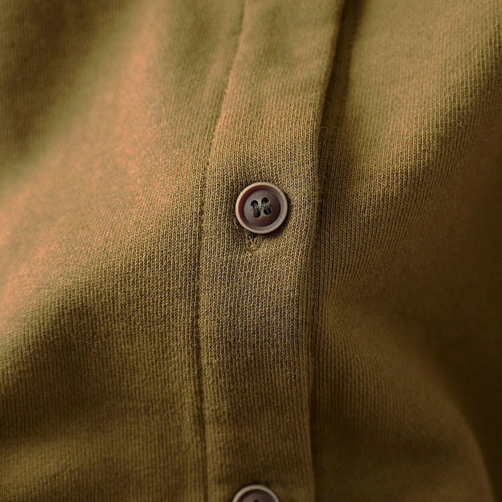 Camisa de algodón para mujer, de manga larga, cuello redondo y botones, con estampado de Buddha Stones - image 13