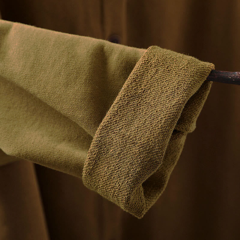 Camisa de algodón para mujer, de manga larga, cuello redondo y botones, con estampado de Buddha Stones - image 9