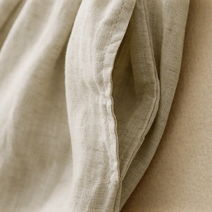 Pantalones capri cortos de algodón con cintura elástica y bolsillos para mujer de Buddha Stones - image 4