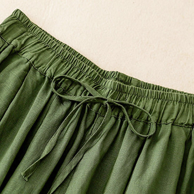 Pantalones capri harem cortos para mujer con cintura elástica y bolsillos, estampado Buddha Stones, ideales para el verano. - image 28