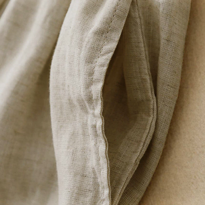 Pantalones capri cortos de algodón con cintura elástica y bolsillos para mujer de Buddha Stones - image 3