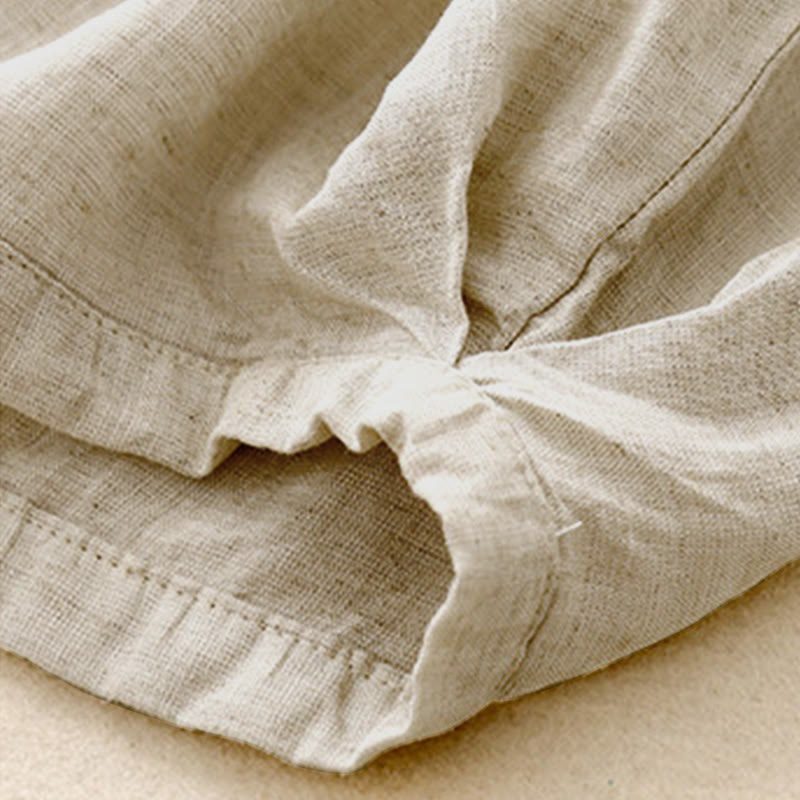 Pantalones capri harem cortos para mujer con cintura elástica y bolsillos, estampado Buddha Stones, ideales para el verano. - image 8