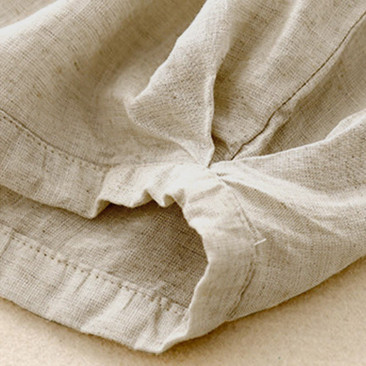 Pantalones capri harem cortos para mujer con cintura elástica y bolsillos, estampado Buddha Stones, ideales para el verano. - image 8