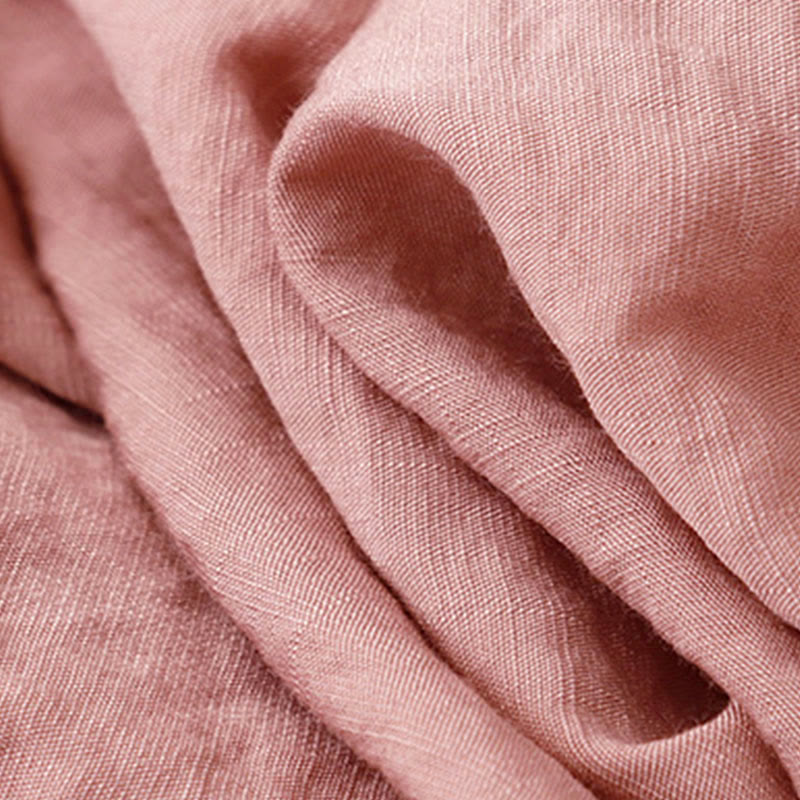 Camisa de algodón y poliéster para mujer, de manga larga, lisa, con cuello alto y estampado de Buddha Stones, primavera y otoño  - image 23