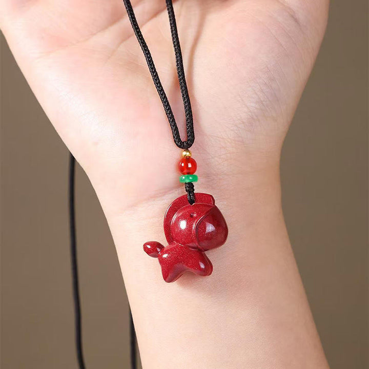 Colgantes de collar con Buddha Stones y cinabrio del Año del Caballo - image 2