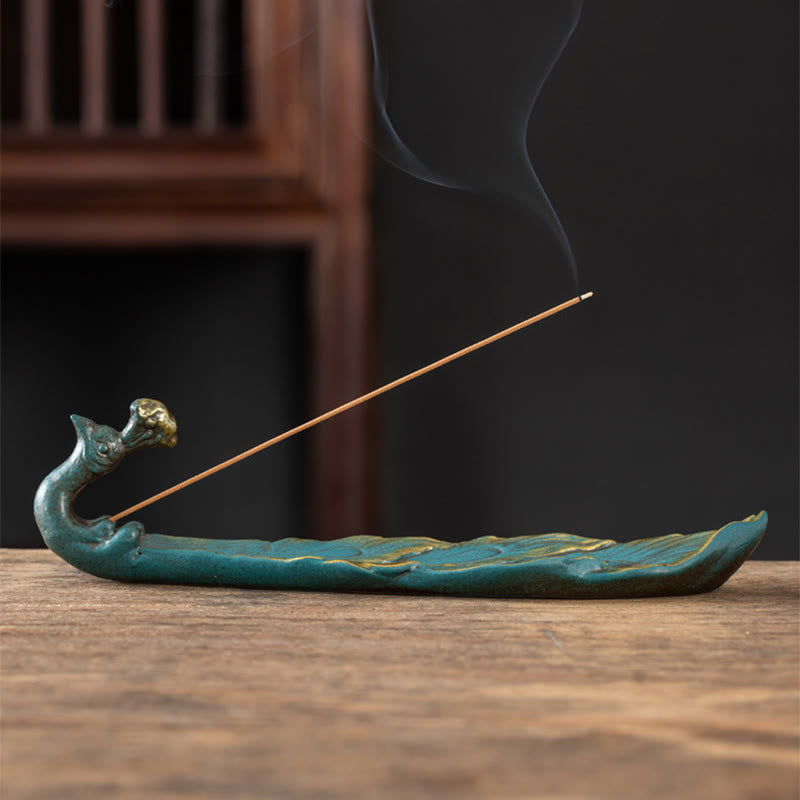 Quemador de incienso con forma de pavo real y Buddha Stones para la fortuna, decoración del hogar - image 4