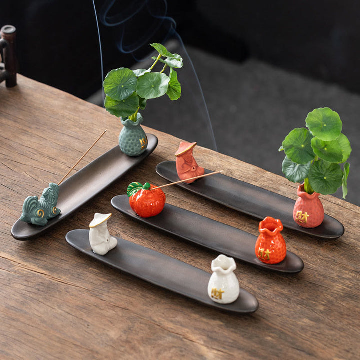 Quemador de incienso con Buddha Stones Pixiu para la riqueza y la decoración del hogar - image 19