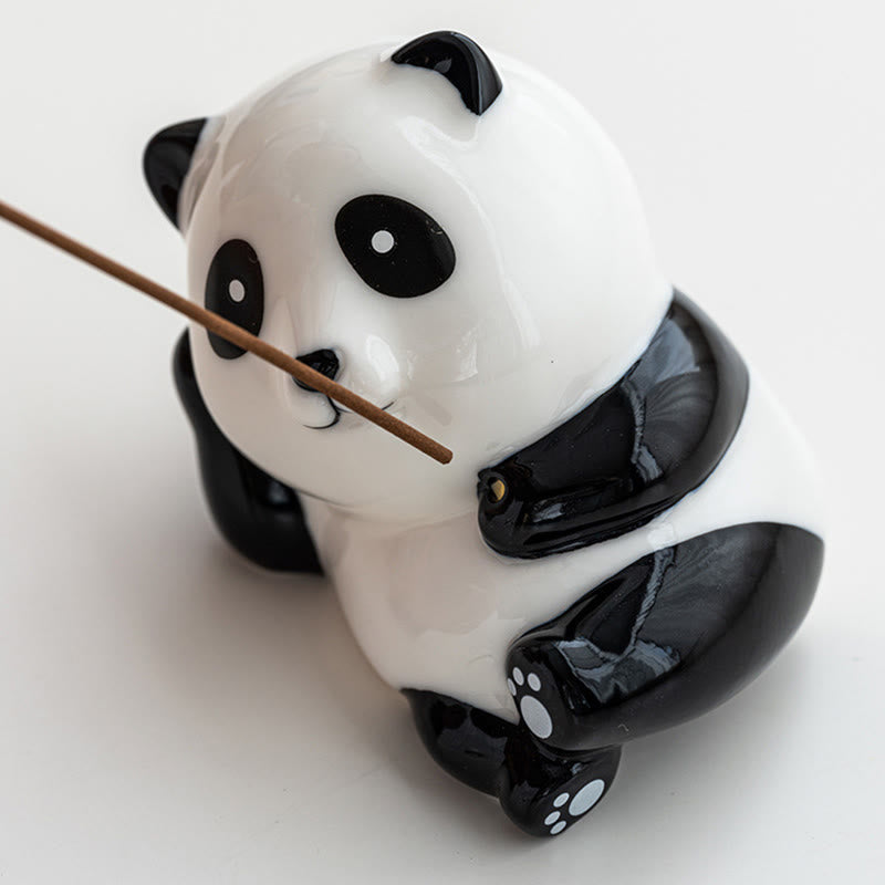 Quemador de incienso con forma de panda y Buddha Stones para decoración del hogar - image 2