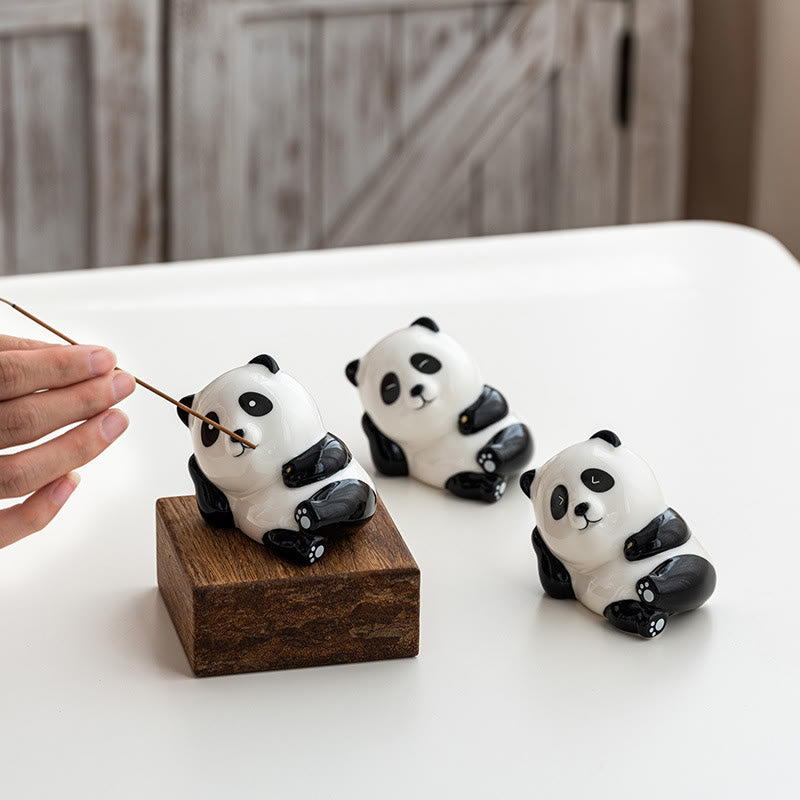 Quemador de incienso con forma de panda y Buddha Stones para decoración del hogar - image 12