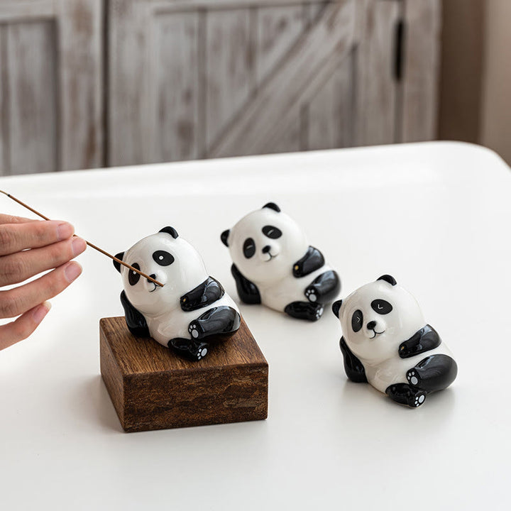 Quemador de incienso con forma de panda y Buddha Stones para decoración del hogar - image 12