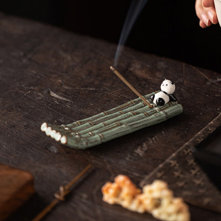 Quemador de incienso con forma de panda y Buddha Stones para decoración del hogar - image 12
