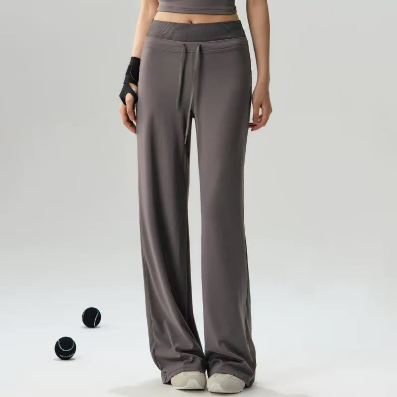 Pantalones anchos de cintura elástica para mujer con diseño de Buddha Stones, informales, con cordón para yoga, deportes y gimnasio - image 1