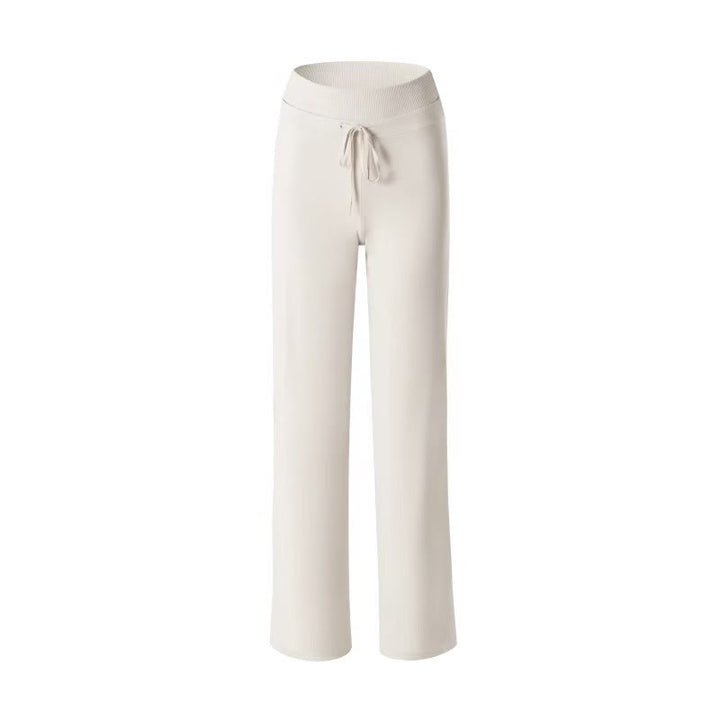 Pantalones anchos de cintura elástica para mujer con diseño de Buddha Stones, informales, con cordón para yoga, deportes y gimnasio - Blanco - US6，UK/AU10，EU38 (XL) - image 8