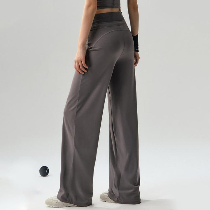 Pantalones anchos de cintura elástica para mujer con diseño de Buddha Stones, informales, con cordón para yoga, deportes y gimnasio - image 4
