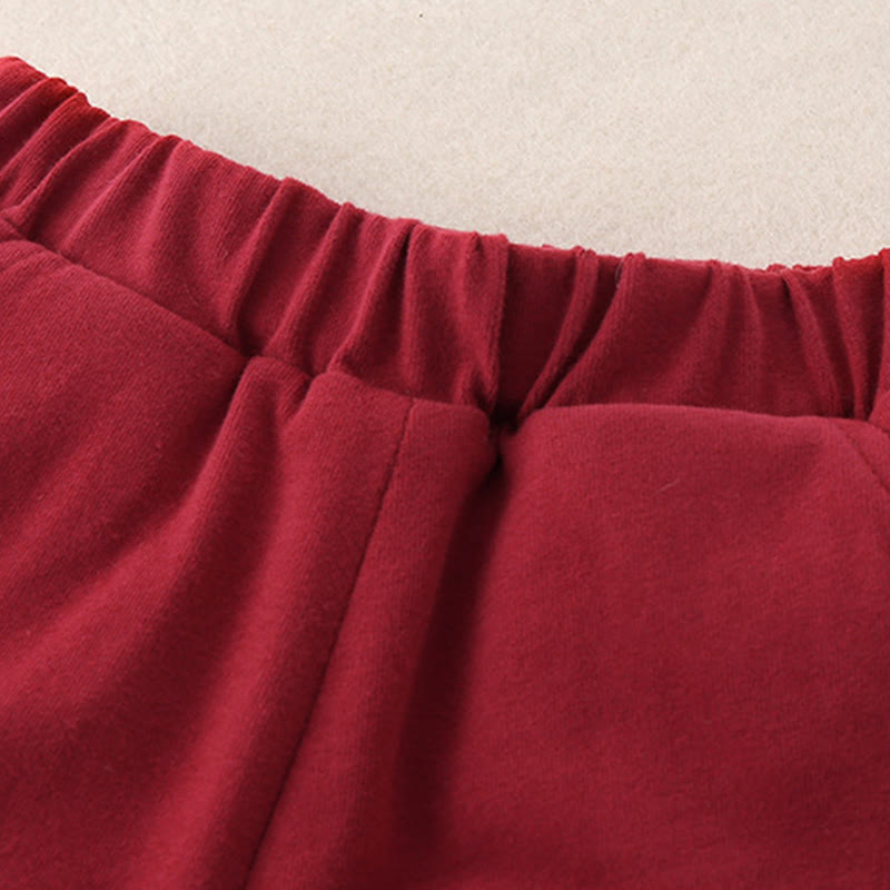 Conjunto de 2 piezas de traje de algodón de manga larga para bebé, niño pequeño, con diseño de conejo y melocotón, con Buddha Stones, cintura elástica y bolsillos - image 15