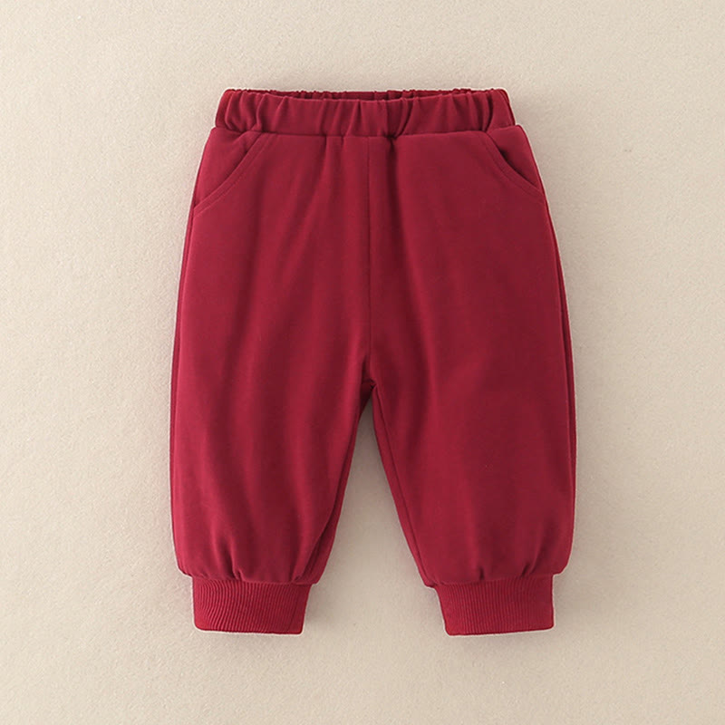 Conjunto de 2 piezas de traje de algodón de manga larga para bebé, niño pequeño, con diseño de conejo y melocotón, con Buddha Stones, cintura elástica y bolsillos - image 14