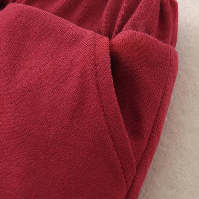 Conjunto de 2 piezas de traje de algodón de manga larga para bebé, niño pequeño, con diseño de conejo y melocotón, con Buddha Stones, cintura elástica y bolsillos - image 16