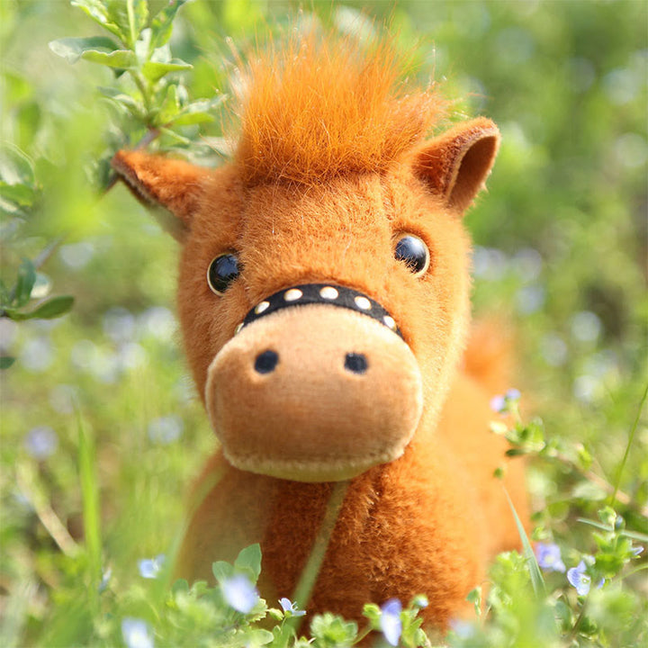 Buddha Stones Peluche de caballo del Año del Caballo, bonito muñeco de caballo que representa la prosperidad y la energía, ideal para decorar el hogar. - image 4