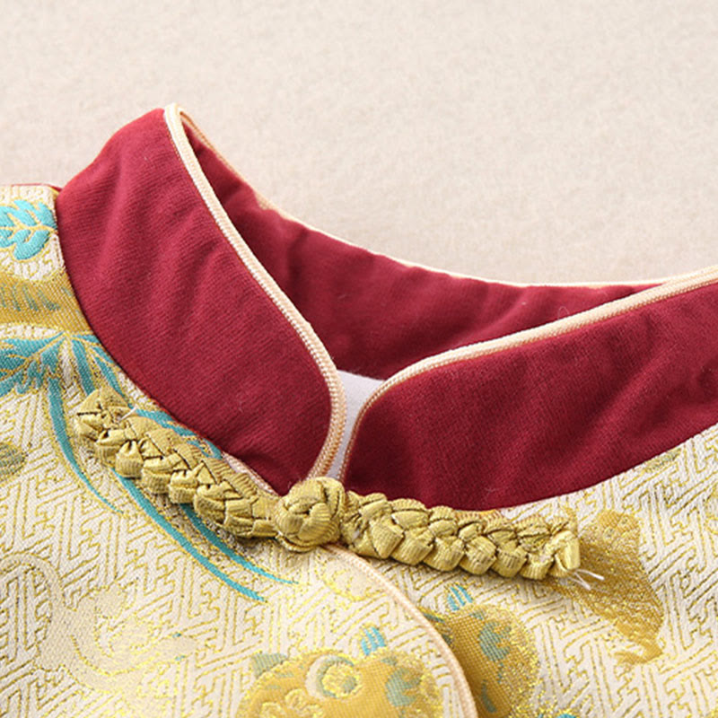 Conjunto de 2 piezas de traje de algodón de manga larga con diseño de tigre para bebé, niño pequeño, con cintura elástica y bolsillos, con Buddha Stones - image 7