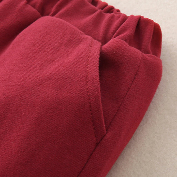 Conjunto de 2 piezas de traje de algodón de manga larga con diseño de tigre para bebé, niño pequeño, con cintura elástica y bolsillos, con Buddha Stones - image 14