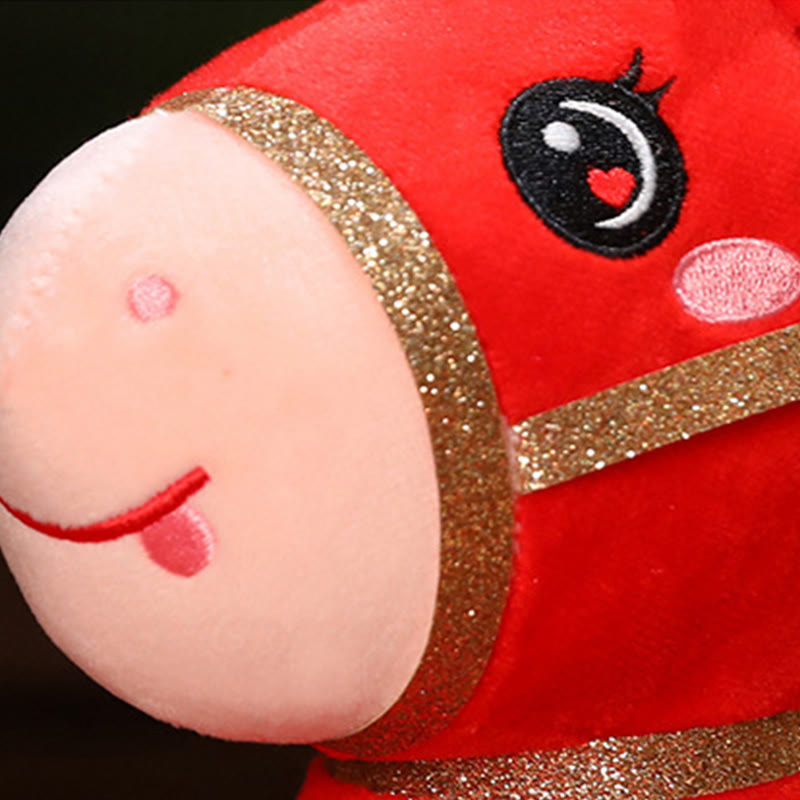 Buddha Stones Muñeco de peluche de poni del Año del Caballo, decoración energética para el hogar - image 2