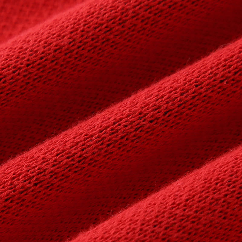 Mameluco de punto de una pieza de manga larga de algodón con estampado de dragón rojo para bebé niño y niña, otoño e invierno, con Buddha Stones - image 11